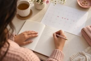 Record actual bleeding dates and symptoms rather than relying only on predicted dates.