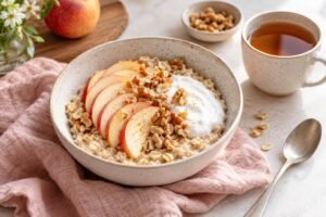 A breakfast idea that combines several food groups and can be adapted to your needs.